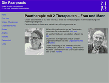 Tablet Screenshot of paarpraxis-rheinmain.de